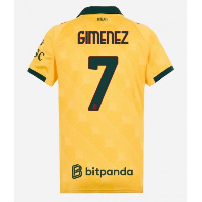 AC Milan Santiago Gimenez #7 Rezervni Dres za Ženska 2025-26 Kratak Rukav AC Milan Santiago Gimenez #7 Rezervni Dres za Ženska 2025-26 Kratak Rukav